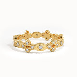 Simple Lab Diamond Statement Ring in Gold - BRENNMORE