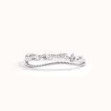 Unique Design Beaded Curve Ring