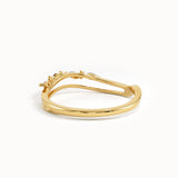 Unique Design Beaded Curve Ring
