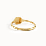 14k Solid Gold Square Signet Ring