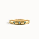 Aquamarine Wedding Band