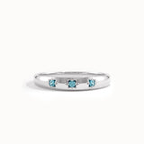 Aquamarine Wedding Band