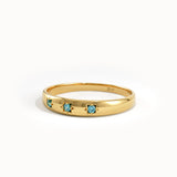 Aquamarine Wedding Band - BRENNMORE 