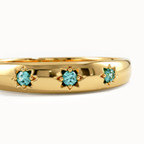 Aquamarine Wedding Band