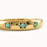 Aquamarine Wedding Band - BRENNMORE