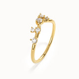 Scattered Lab Diamond Curve Ring - BRENNMORE 
