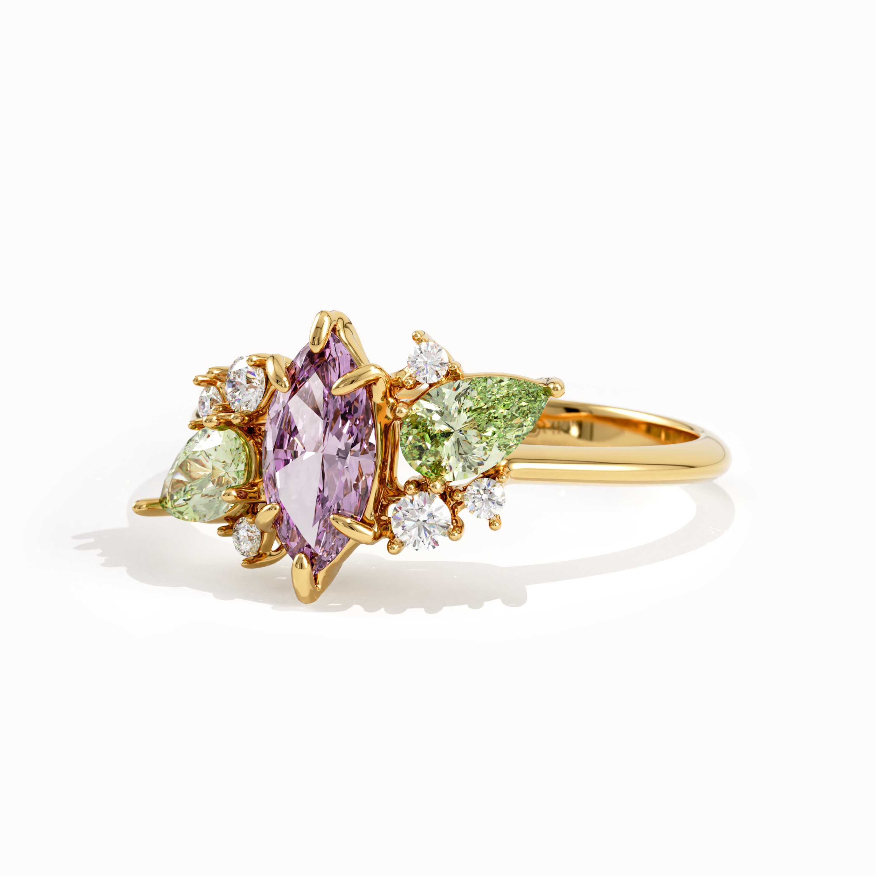 Lilac Chalcedony Engagement Ring - BRENNMORE