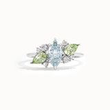 Ice Blue Opal Engagement Ring