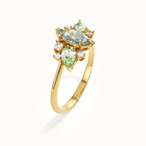 Ice Blue Opal Engagement Ring