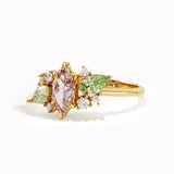 Peach Morganite Engagement Ring