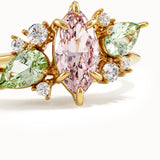Peach Morganite Engagement Ring - BRENNMORE 