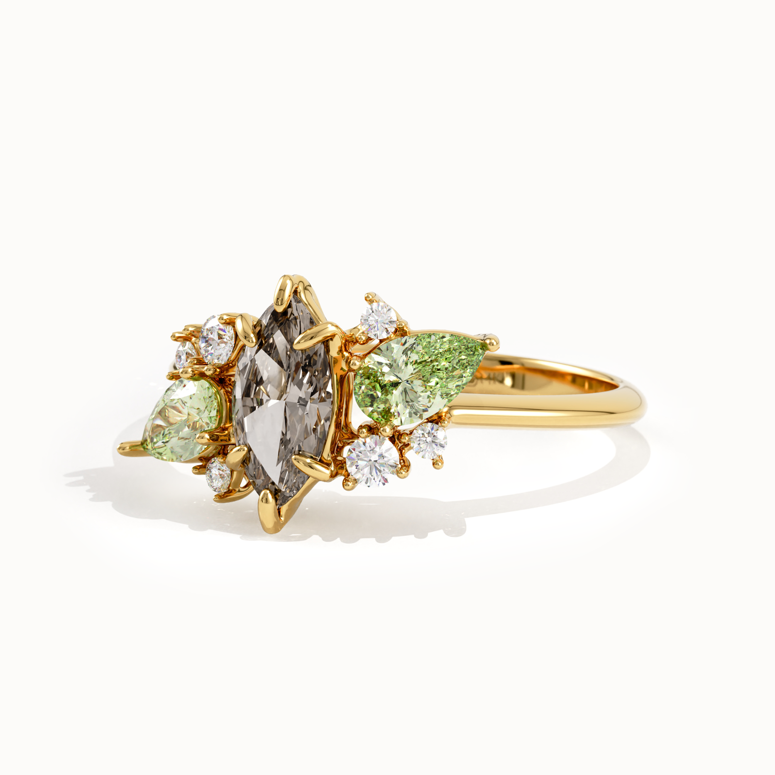 Smoky Grey Engagement Ring - BRENNMORE