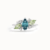 Blue Topaz Engagement Ring