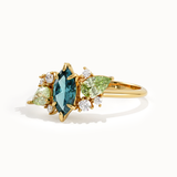 Blue Topaz Engagement Ring - BRENNMORE