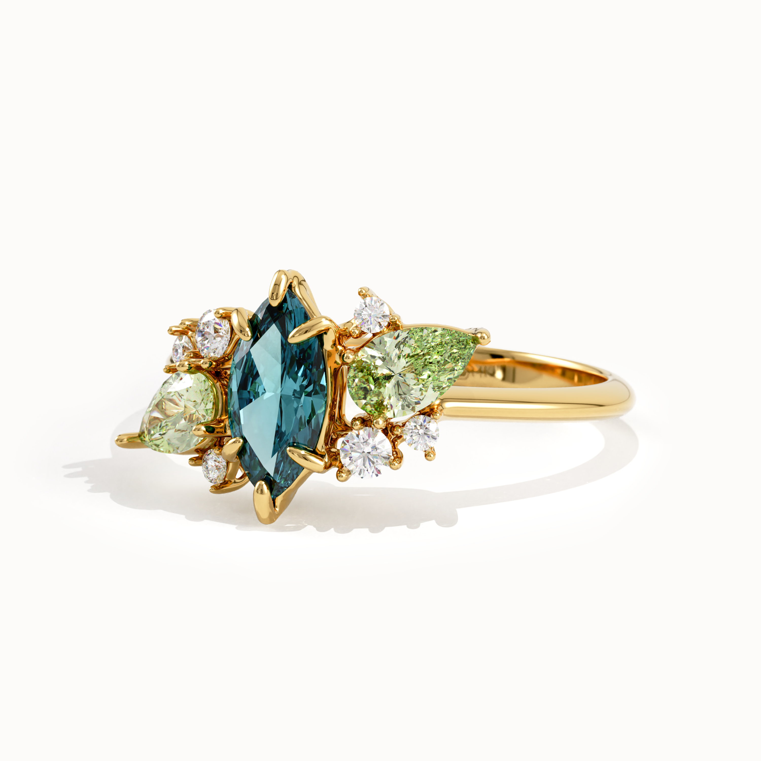 Blue Topaz Engagement Ring - BRENNMORE