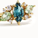 Blue Topaz Engagement Ring