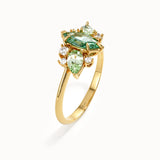 Mint Tourmaline Engagement Ring