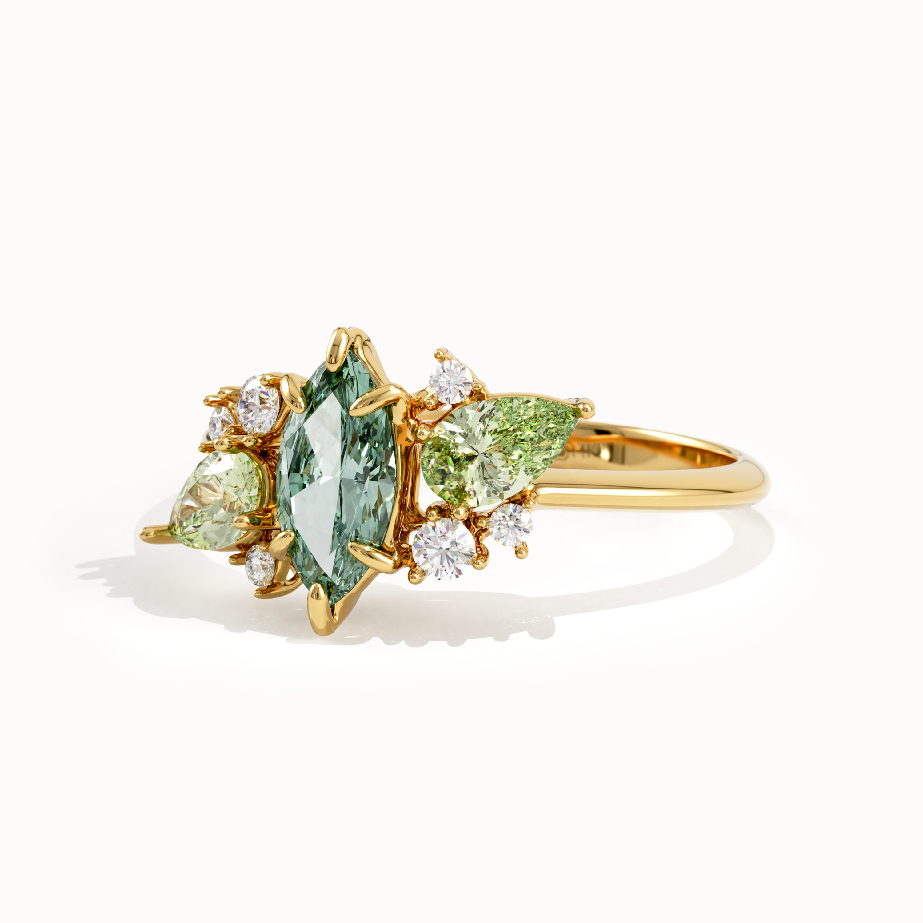 Mint Tourmaline Engagement Ring - BRENNMORE