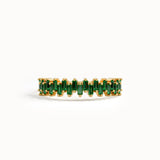 Baguette Emerald Wedding Ring - BRENNMORE