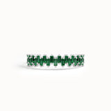 Baguette Emerald Wedding Ring