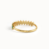 Baguette Emerald Wedding Ring - BRENNMORE
