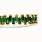 Baguette Emerald Wedding Ring - BRENNMORE