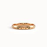 Celestial Emerald Wedding Band - BRENNMORE 