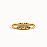 Celestial Sapphire Wedding Band