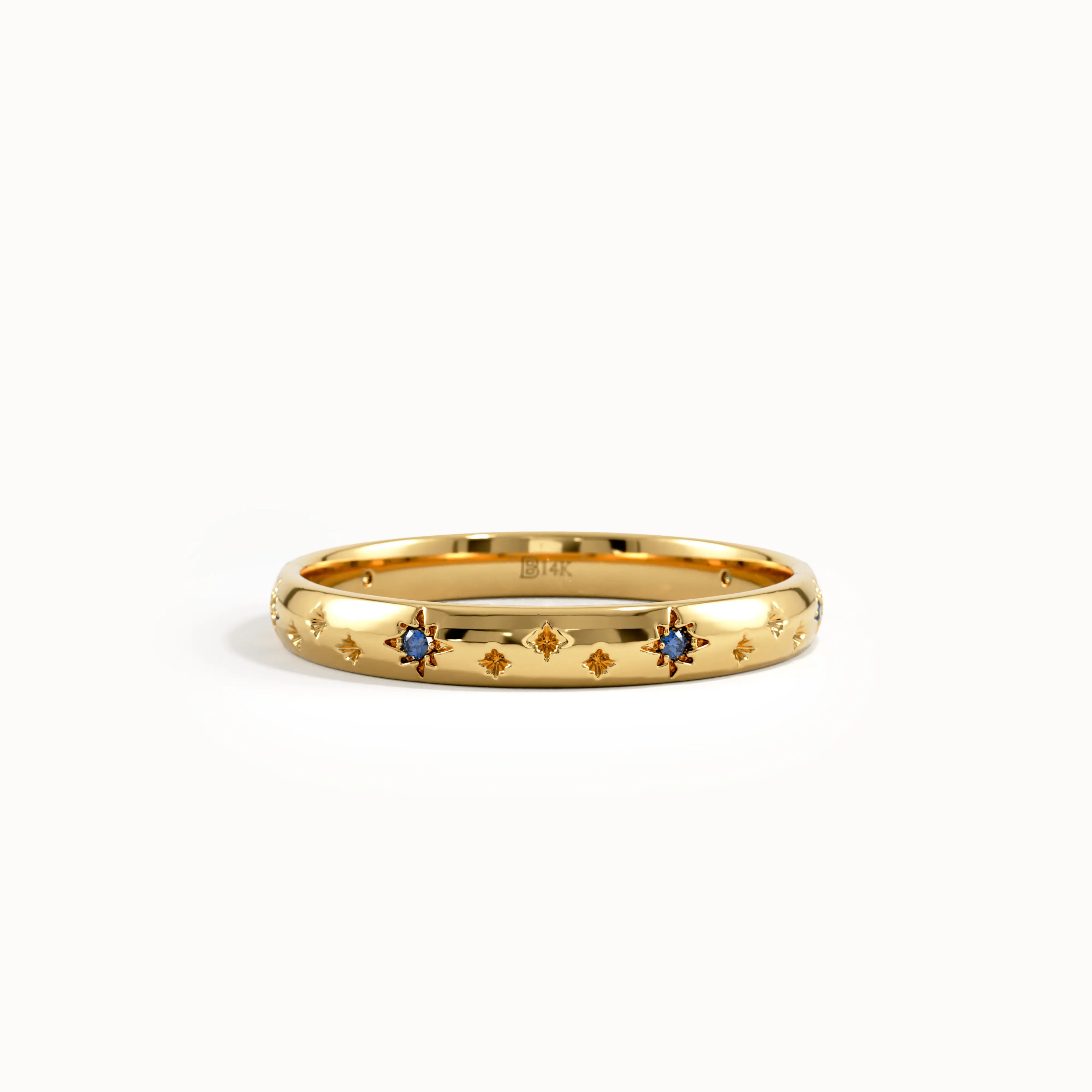 Celestial Sapphire Wedding Band - BRENNMORE 
