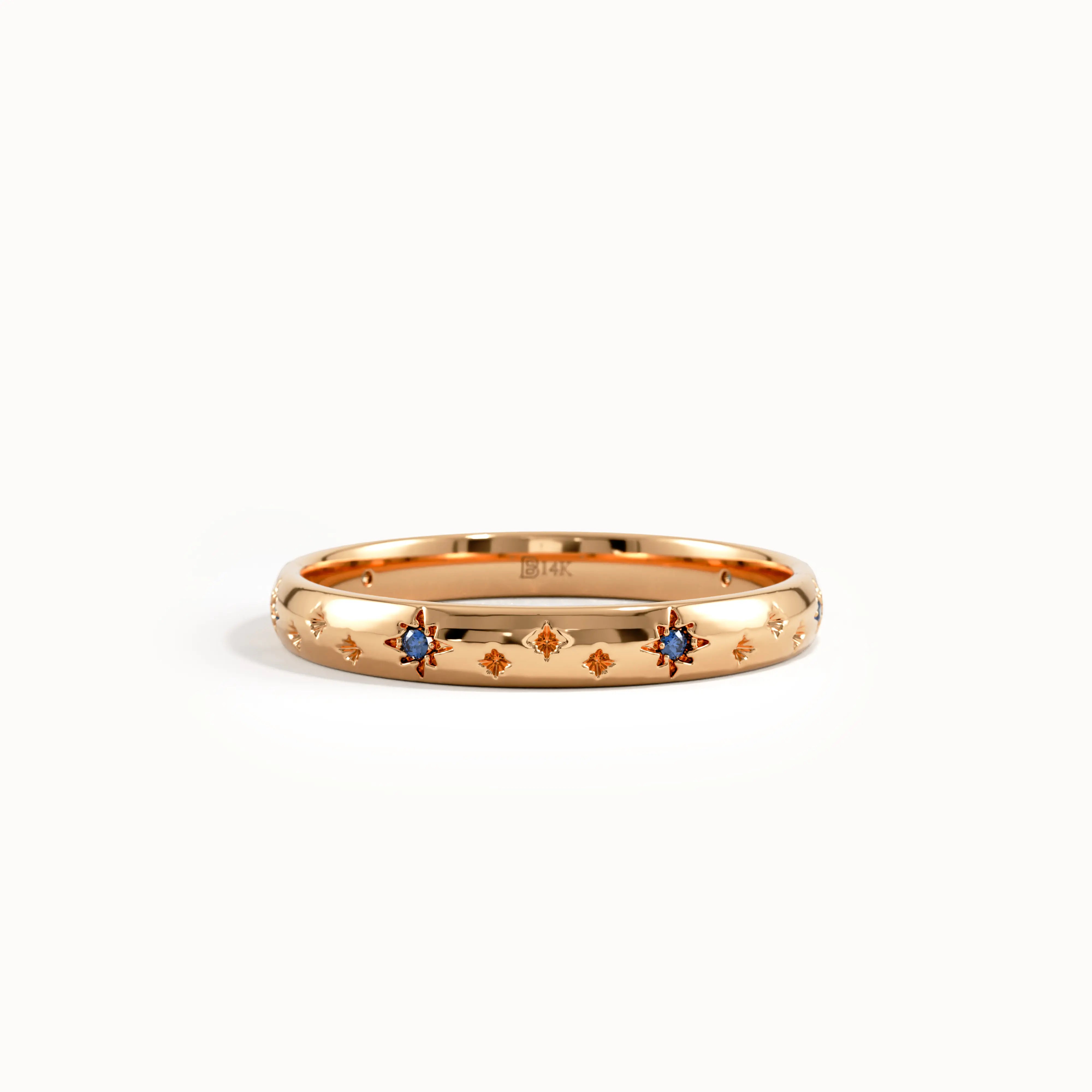 Celestial Sapphire Wedding Band - BRENNMORE 