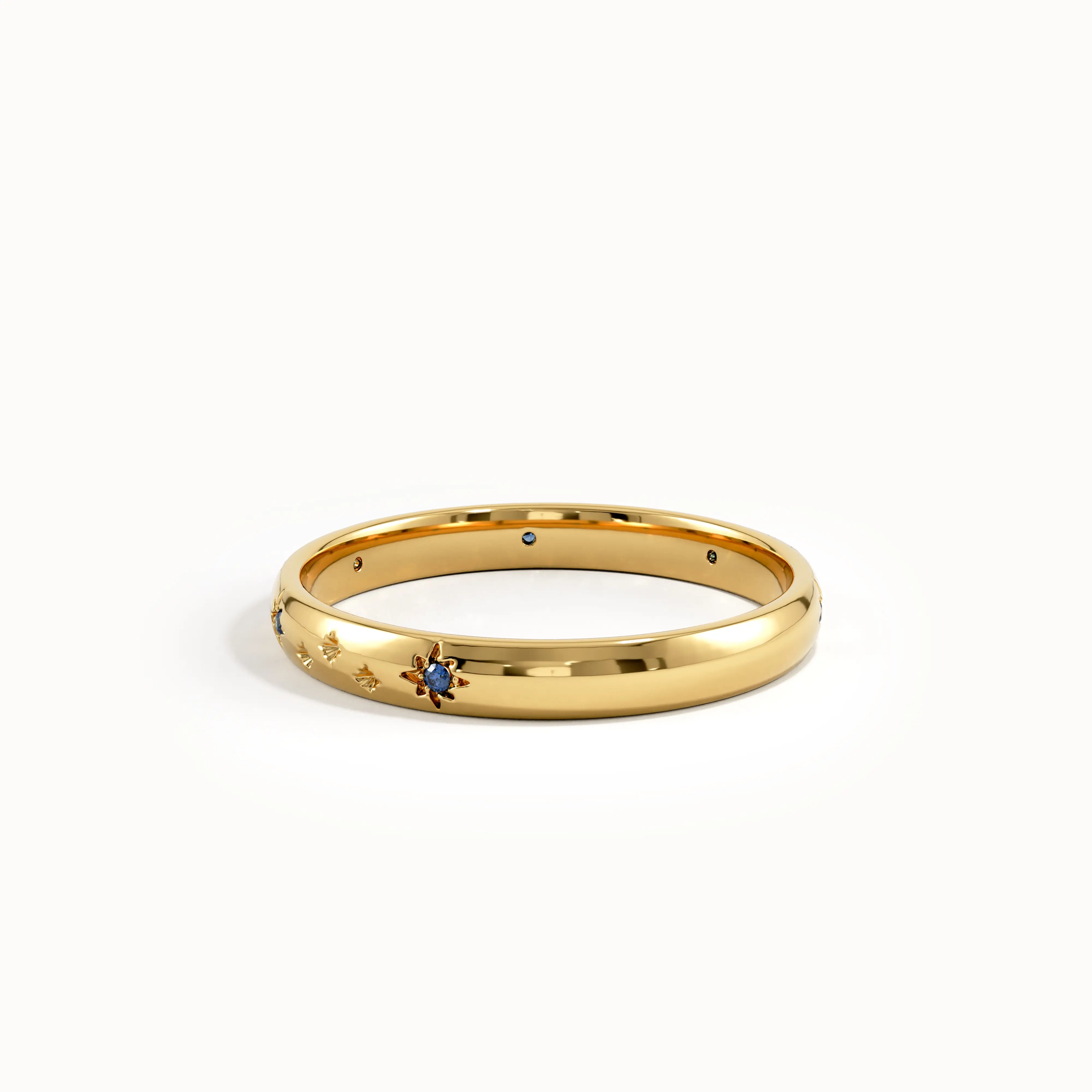 Celestial Sapphire Wedding Band - BRENNMORE 