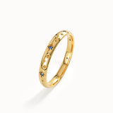 Celestial Sapphire Wedding Band - BRENNMORE 