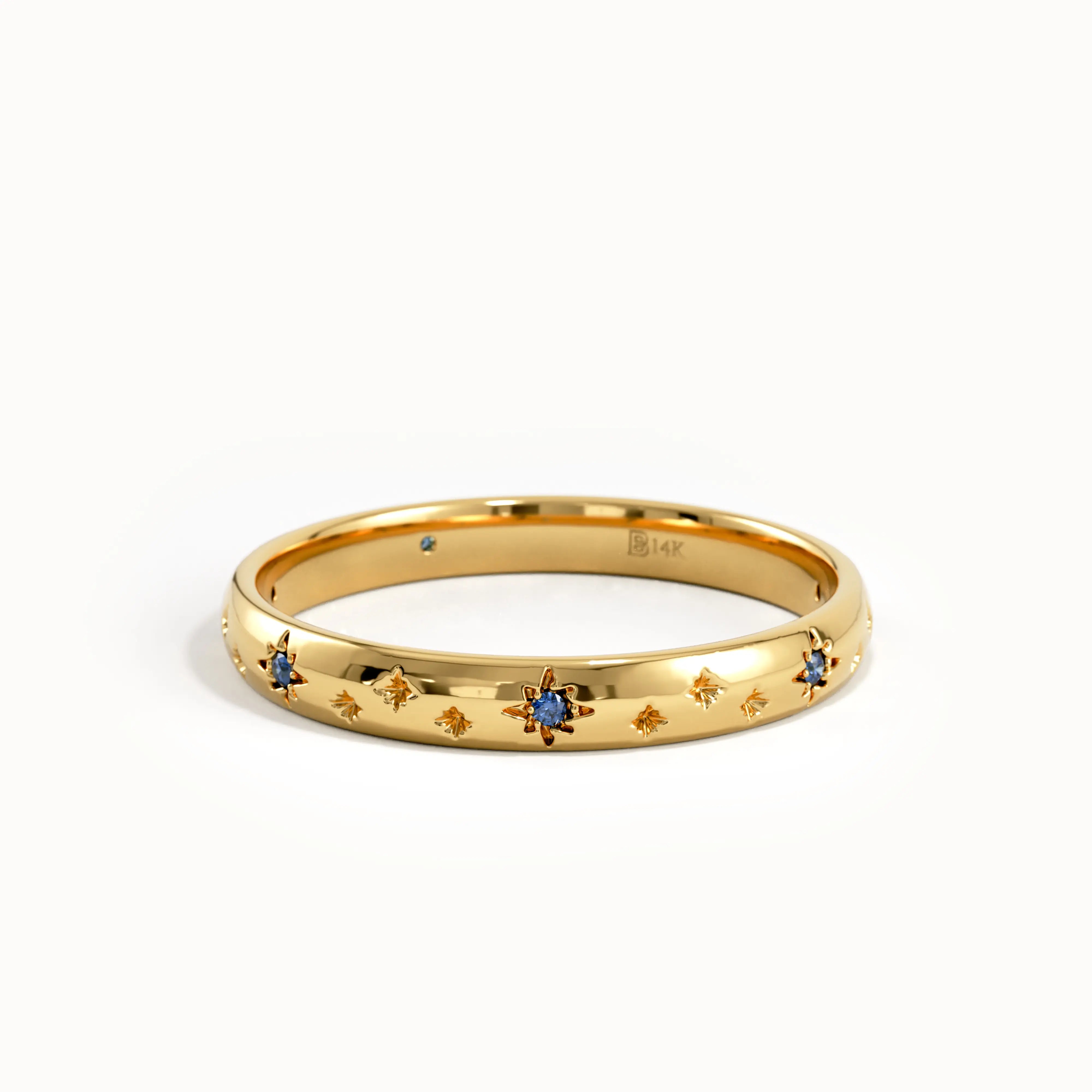 Celestial Sapphire Wedding Band - BRENNMORE 