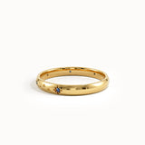 Celestial Sapphire Wedding Band
