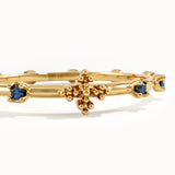 14k Gold Sapphire Rosary Ring