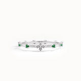 14k Gold Emerald Rosary Ring - BRENNMORE