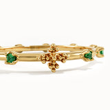 14k Gold Emerald Rosary Ring - BRENNMORE
