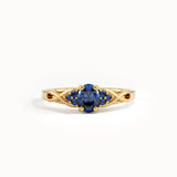Oval Sapphire Engagement Ring