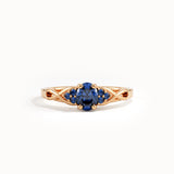Oval Sapphire Engagement Ring - BRENNMORE 