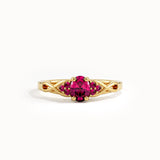 Oval Ruby Engagement Ring - BRENNMORE 