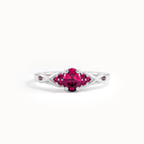 Oval Ruby Engagement Ring - BRENNMORE 