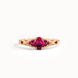 Oval Ruby Engagement Ring - BRENNMORE 