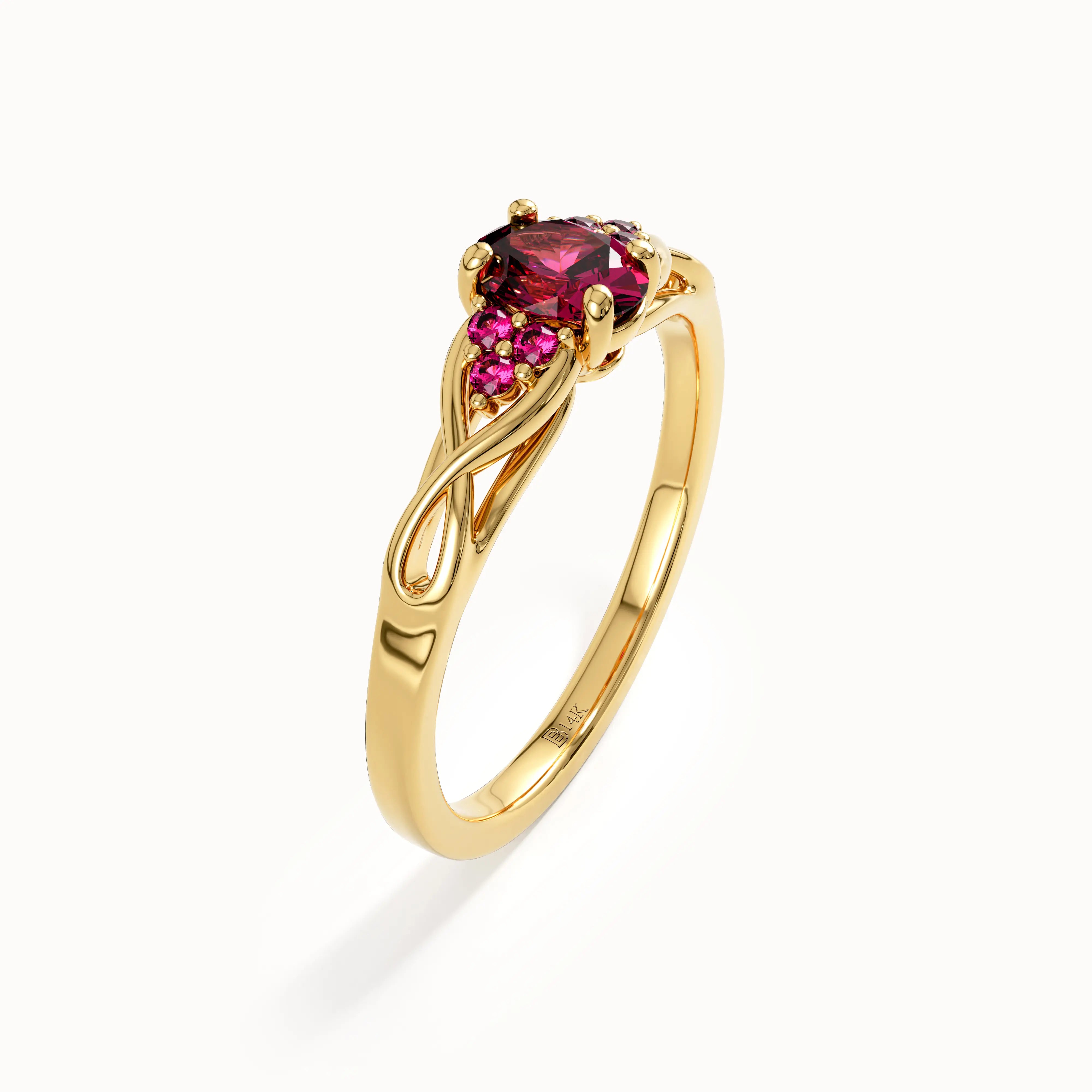 Oval Ruby Engagement Ring - BRENNMORE 