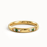 Vintage Emerald Wedding Band