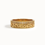 Lab Diamond Flower Wedding Band My Store