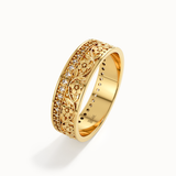 Lab Diamond Flower Wedding Band My Store