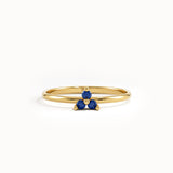 Lab Sapphire Trio Promise Ring