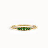 Emerald Slim Stacking Ring
