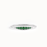 Emerald Slim Stacking Ring - BRENNMORE 