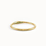 Emerald Slim Stacking Ring - BRENNMORE 